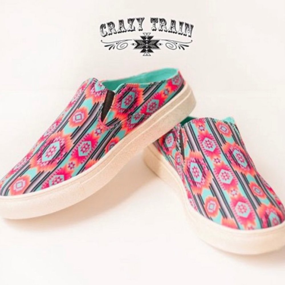 Crazy Train Slip On Sneakers!